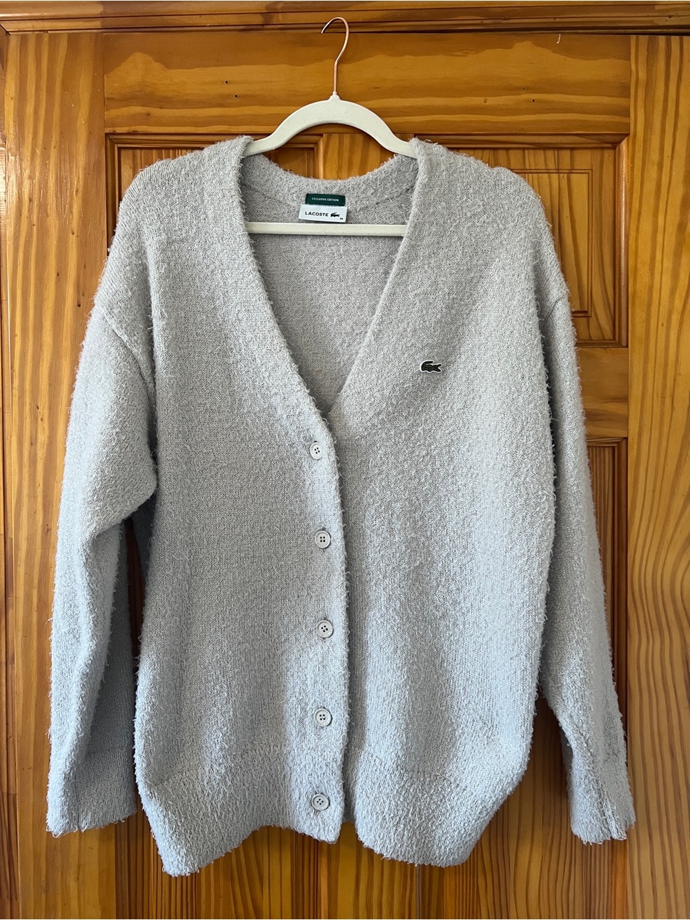 Lacoste collab Snidel Lame Knit Cardigan